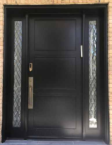 Eingangstür - CONTEMPORARY : CT-49 - Granddoors - Nussbaum / einflügelig / halbverglast