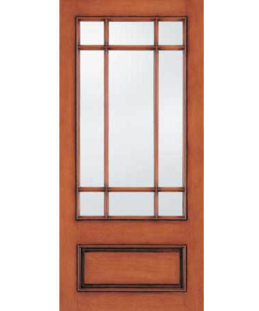 Einflügelige Fenstertür - FP-003 - Granddoors - Mahagoni / Sicherheit