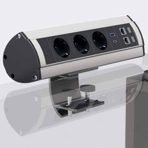 USB-Steckdose - VERSATOP - ASA International Group - 3-fach / Tisch / Aufputz
