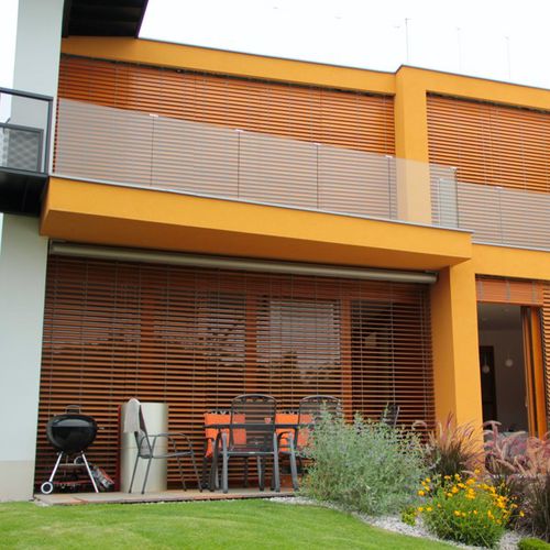 Jalousiejalousie - Heliotech, s.r.o. - für Fenster / Kiefer / für Außenbereich