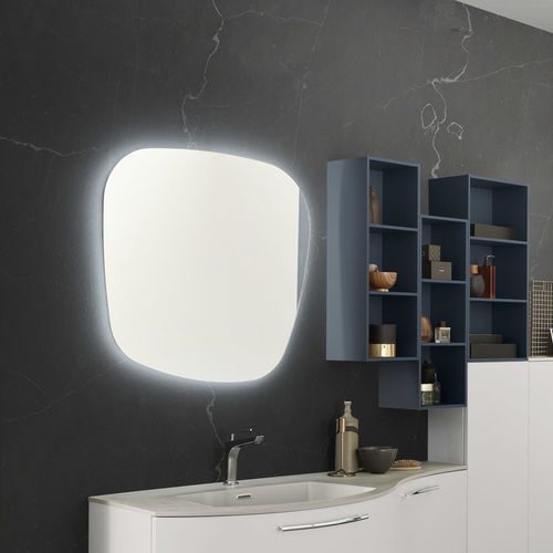 Wandmontierter Spiegel für Badezimmer - C008 - BAXAR - modern / LED-beleuchtet