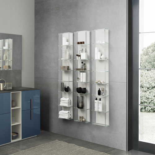 Wandmontiertes Regal - C012 - BAXAR - modern / Glas / für Badezimmer