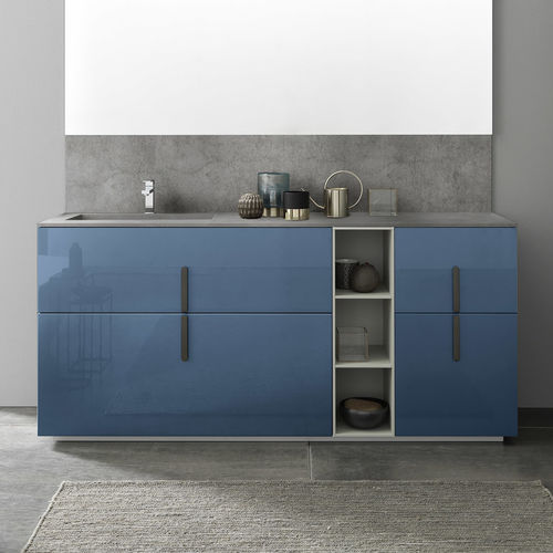 Freistehender Waschtisch-Unterschrank - C012 - BAXAR - Holz / modern / mit Schubladen