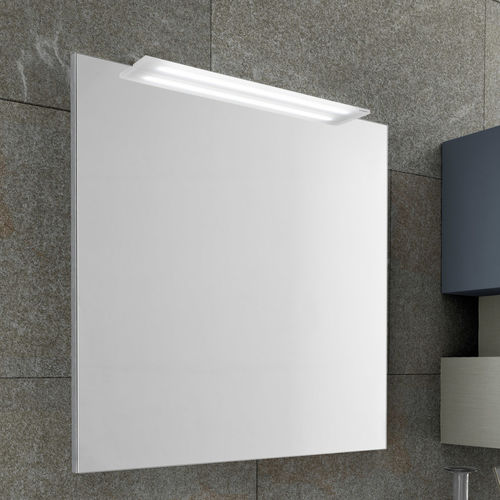 Wandmontierter Spiegel für Badezimmer - C104 - BAXAR - modern / quadratisch / LED-beleuchtet