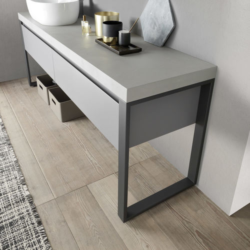 Freistehender Waschtisch-Unterschrank - C203 - BAXAR - Holz / modern / mit Schubladen