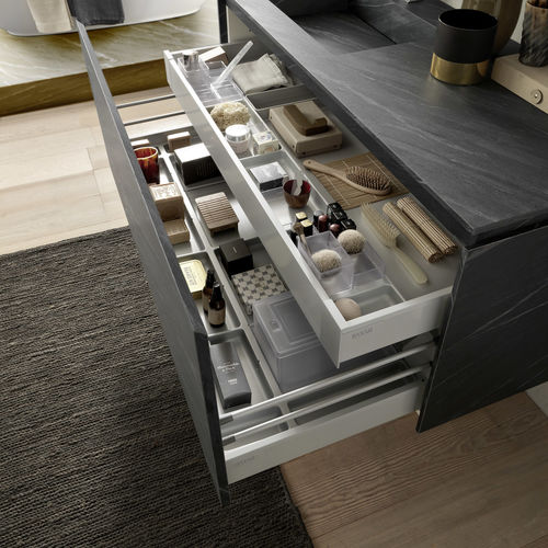 Wandhängender Waschtisch-Unterschrank - C204 - BAXAR - Holz / modern / mit Schubladen