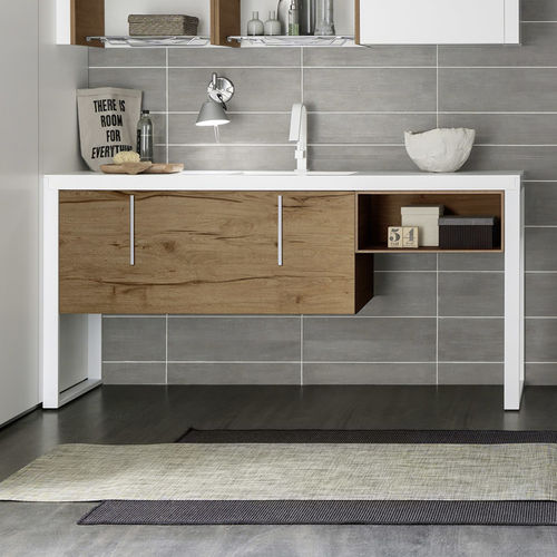 Freistehender Waschtisch-Unterschrank - C1 - BAXAR - Holz / modern / mit Schubladen