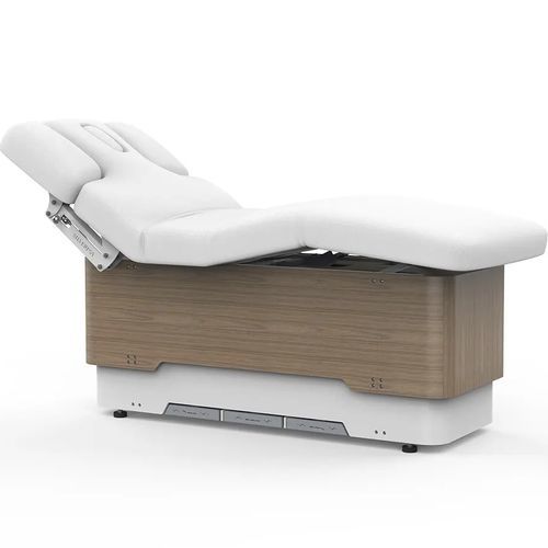 Elektrische Massageliege - 2239A - Silverfox Corporation Limited - Leder / Holz / höhenverstellbar
