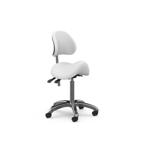 Moderner Hocker - 1025A - Silverfox Corporation Limited - Leder / Kunststoff / Gestell aus Metall