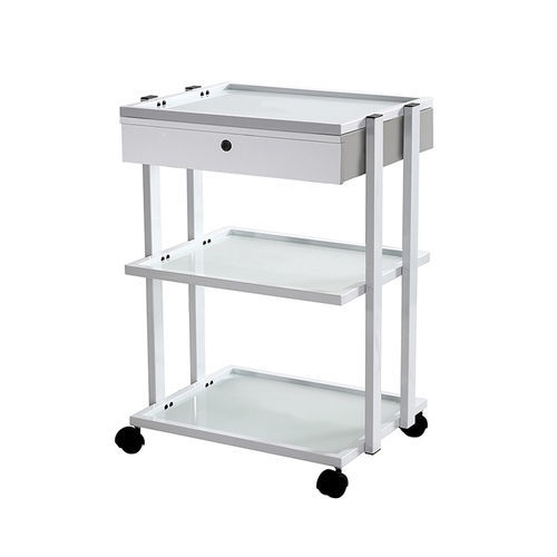 Pflegewagen - 1041A - Silverfox Corporation Limited - für Frisörsalon / für Schönheitssalon / gestrichenes Holz