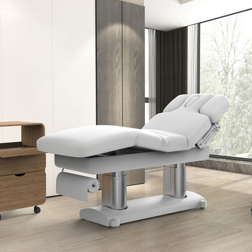Elektrische Massageliege - 2249 - Silverfox Corporation Limited - Leder / Holz / höhenverstellbar