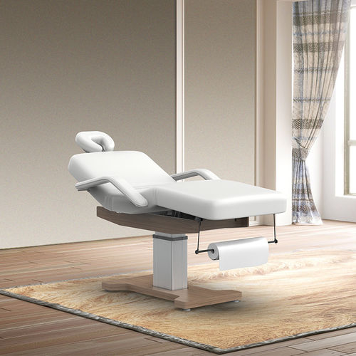 Elektrische Massageliege - 2292 - Silverfox Corporation Limited - Leder / Holz / höhenverstellbar