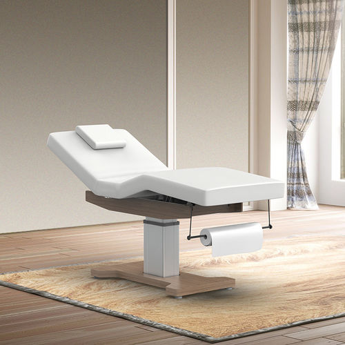 Elektrische Massageliege - 2292A - Silverfox Corporation Limited - Leder / Holz / höhenverstellbar