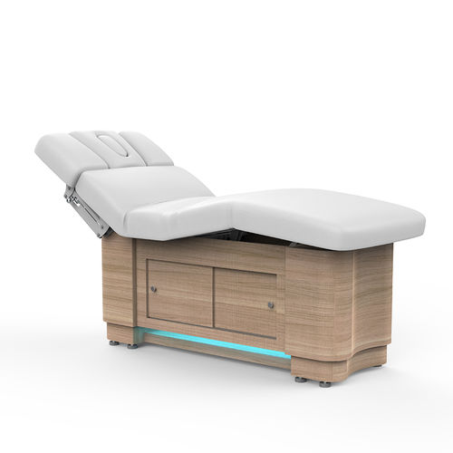 Elektrische Massageliege - 2295C - Silverfox Corporation Limited - Leder / Holz / mit Stauraum