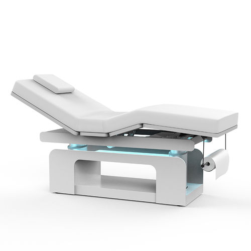 Elektrische Massageliege - 2340B - Silverfox Corporation Limited - Leder / Holz / höhenverstellbar
