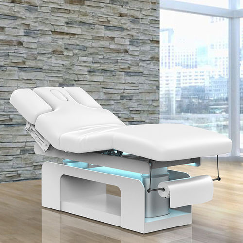 Elektrische Massageliege - 2340C - Silverfox Corporation Limited - Leder / Holz / höhenverstellbar