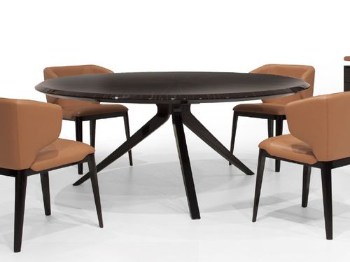 Moderner Esstisch - V142 - Aston Martin - Holzfurnier / Ebenholz / Gestell aus Furnierholz