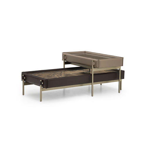 Moderner Satztisch - V216/C | V216/L - Aston Martin - Leder / Marmor / Gestell aus lackiertem Stahl