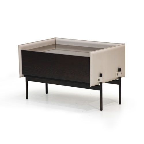Moderner Nachttisch - V247  - Aston Martin - Holzfurnier / Leder / Marmor
