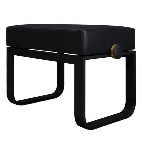 Minimalistische Klavierbank - SATIE SIGNATURE - KAUNUS DESIGN, S.L. - Leder / Buche / handgefertigt