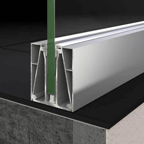 Glasgeländer - RABEL 1500 - RABEL SYSTEMS - Hartglas / Aluminium / Laminat