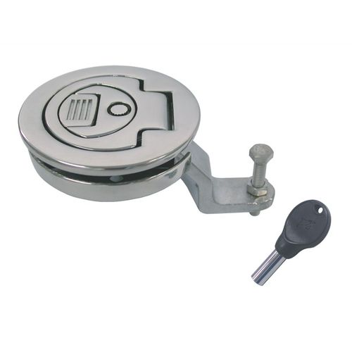 Griff für Schiebetür - 814060 - Marinetech Edelstahlhandel - polierter Edelstahl / modern / mit integriertem Schloss