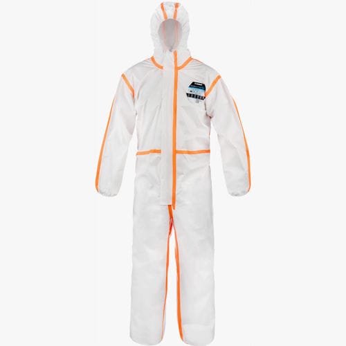 Arbeitsanzug - EMNTCF428 - Lakeland - atmungsaktiv / orange / weiß