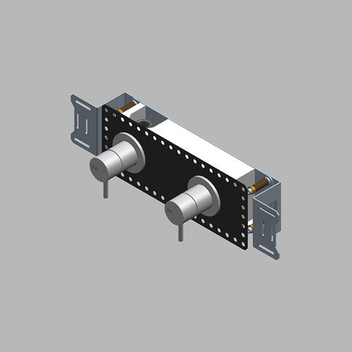 Einhebelmischer für Waschtisch - QS3300 - QTOO - Einbau / thermostatisch / Edelstahl