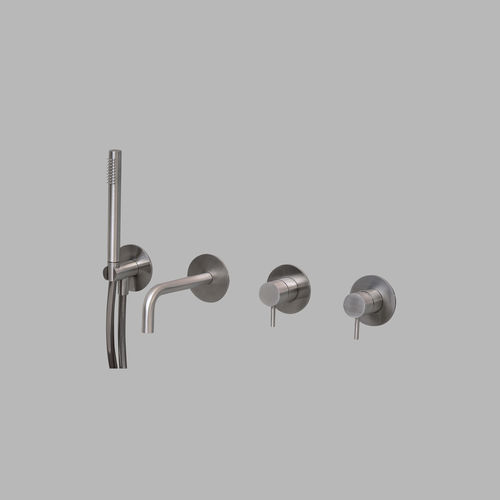 Edelstahl-Wannenset - QS3200-190S series - QTOO - wandmontiert / modern / 4-Loch