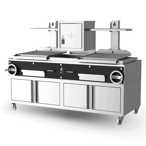 Holzkohlegrill - GPFS 26C - ROASTER OVENS N´GRILLS - Holz / bodenstehend / für Profiküchen