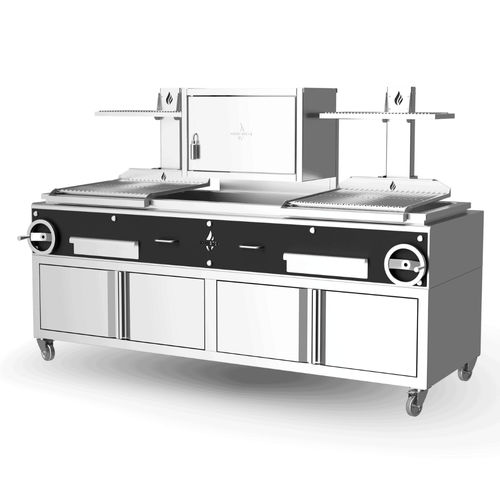 Holzkohlegrill - GPFB 26C - ROASTER OVENS N´GRILLS - Holz / bodenstehend / für Profiküchen