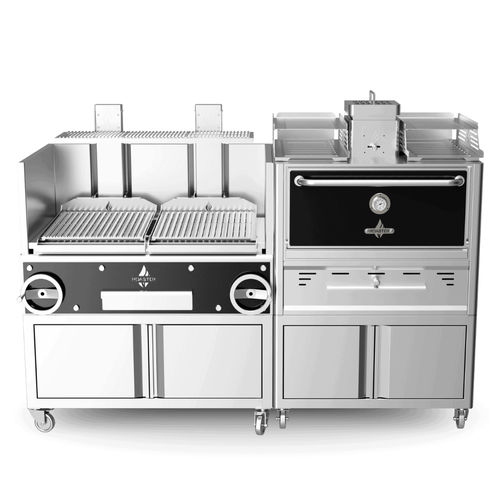 Ofen für Profiküchen - MU-GP2GC -R76 - ROASTER OVENS N´GRILLS - Holzkohle / Stikken / mit Rotisserie-Funktion