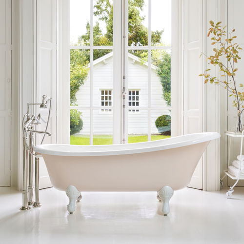 Ovale Badewanne - THE WHITEWATER - Drummonds - freistehend / für Wohnungen / Gusseisen