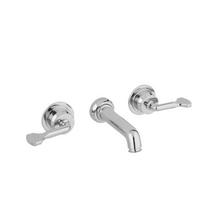 Einhebelmischer für Dusche - THE LEAWOOD - Drummonds - wandmontiert / Messing / Nickel