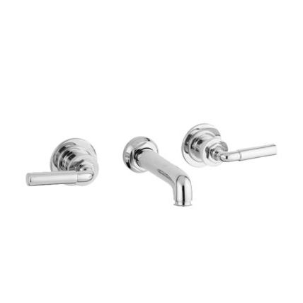 Einhebelmischer für Waschtisch - THE BESTWOOD - Drummonds - wandmontiert / Messing / Nickel