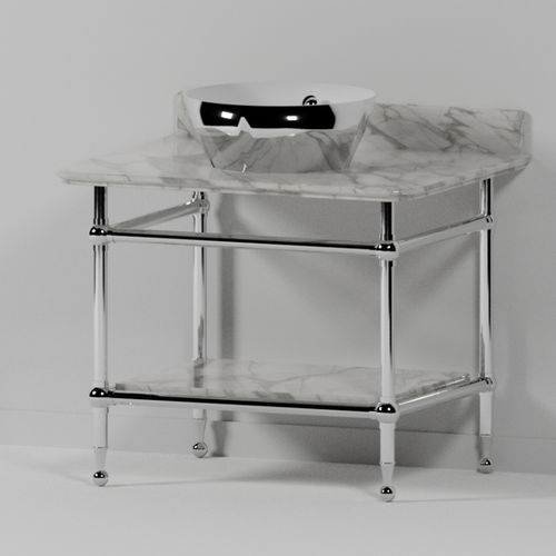 Waschbecken-Unterbau / Chrom - WS4DFX - Opus Bathrooms - poliertes Messing