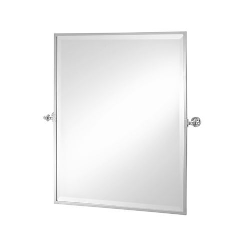 Wandmontierter Spiegel - MASTERS - Opus Bathrooms - modern / rechteckig / Nickel