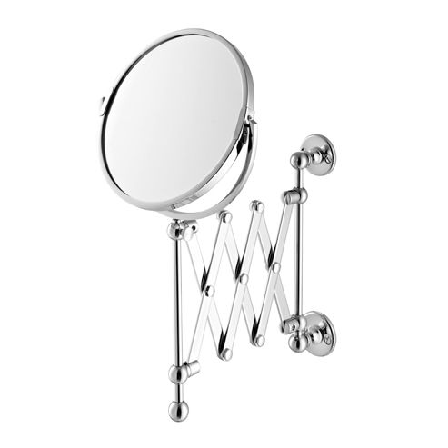 Wandmontierter Spiegel - EXTENDING SHAVING - Opus Bathrooms - modern / rund / Nickel