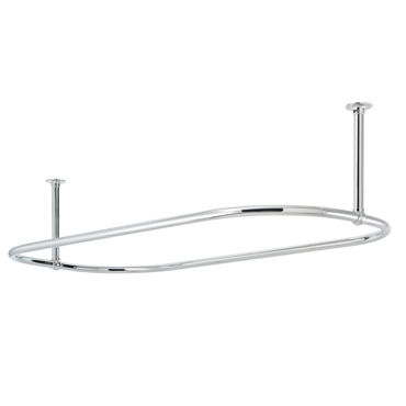 Metall-Duschvorhangstange - OVAL - Opus Bathrooms - gebogen