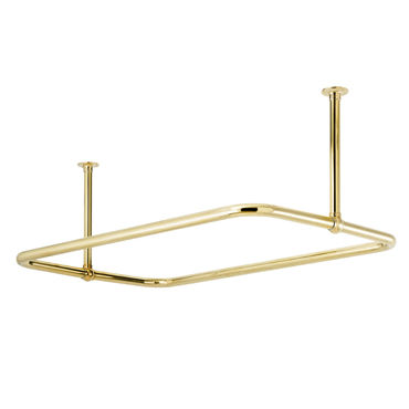 Metall-Duschvorhangstange - RECTANGLE - Opus Bathrooms - gebogen