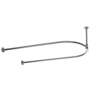 Metall-Duschvorhangstange - U - Opus Bathrooms - gebogen