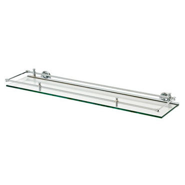 Wandmontiertes Regal - Opus Bathrooms - modern / Messing / Glas