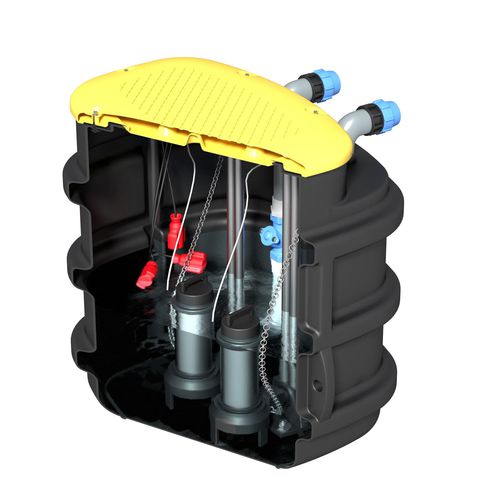 Tank für Abwasser-Aufbereitung - ROTOTEC SPA - erdverlegt / Polyethylen / PVC