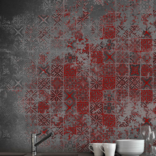 Moderne Tapete - SICILY - INSTABILE LAB - geometrisches Muster / bedruckt