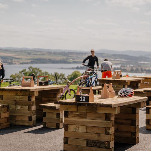 Moderner Picknicktisch - GLENCOE - WoodBlocX Ltd - Kiefer / Gestell aus Kiefer / rechteckig
