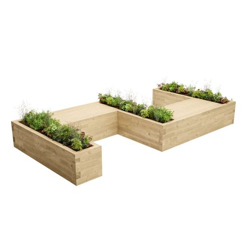 Kiefer-Pflanzkübel - CANISP S - WoodBlocX Ltd - rechteckig / maßgefertigt / modulierbar