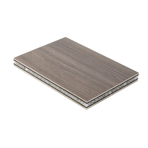 Akustik-Sandwichpaneel / 2 Sperrholz-Deckschichten - ACOUSTREAM&trade; XR2 CL - La Boisserolle - Wabenkern aus Polypropylen / Gummi-Mittellage / Korkkern