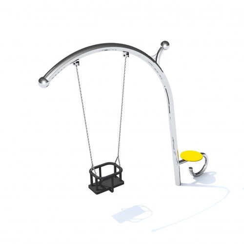Edelstahl-Schaukel - VERGO 2 - Inter System - HDPE / Spielplatz