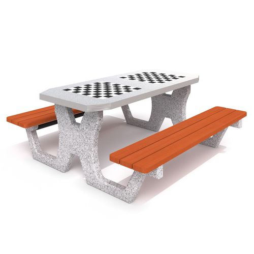 Schachtisch für Außenbereich - CHESS TABLE 2 - Inter System - klassisch / für Spielplätze / für öffentliche Bereiche