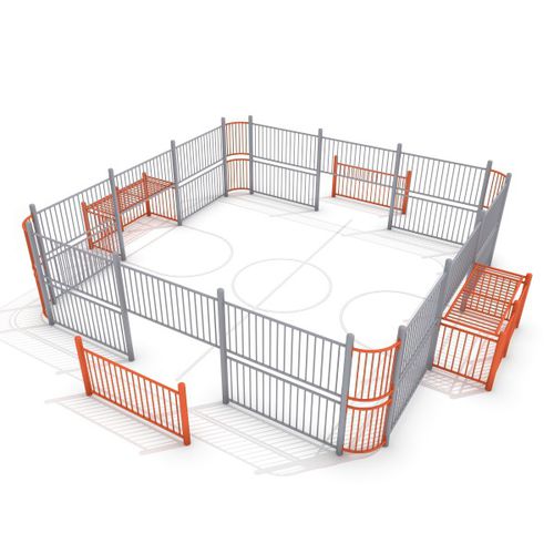 Fußballfeld für öffentliche Bereiche - ARENA : SOCCER RING 1 - Inter System - modulares Kleinkinder